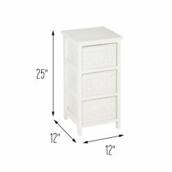 Top 10 🛒 Honey Can Do 25" Small White Storage Cabinet 💯 -Honey Can Do Sales Store D614072S 4