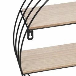 Best deal ⭐ Honey Can Do 20" Black Four-Tier Circular Decorative Metal Wall Shelf 👏 -Honey Can Do Sales Store D614073S 4