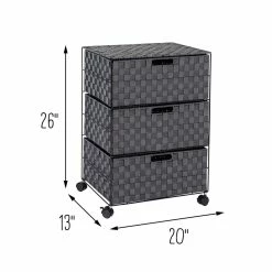 Coupon π Honey Can Do 26" Black Three-Drawer Woven Home Office Organizer with Wheels π 19 Coupon π Honey Can Do 26" Black Three-Drawer Woven Home Office Organizer with Wheels π -Honey Can Do Sales Store D614074S 9