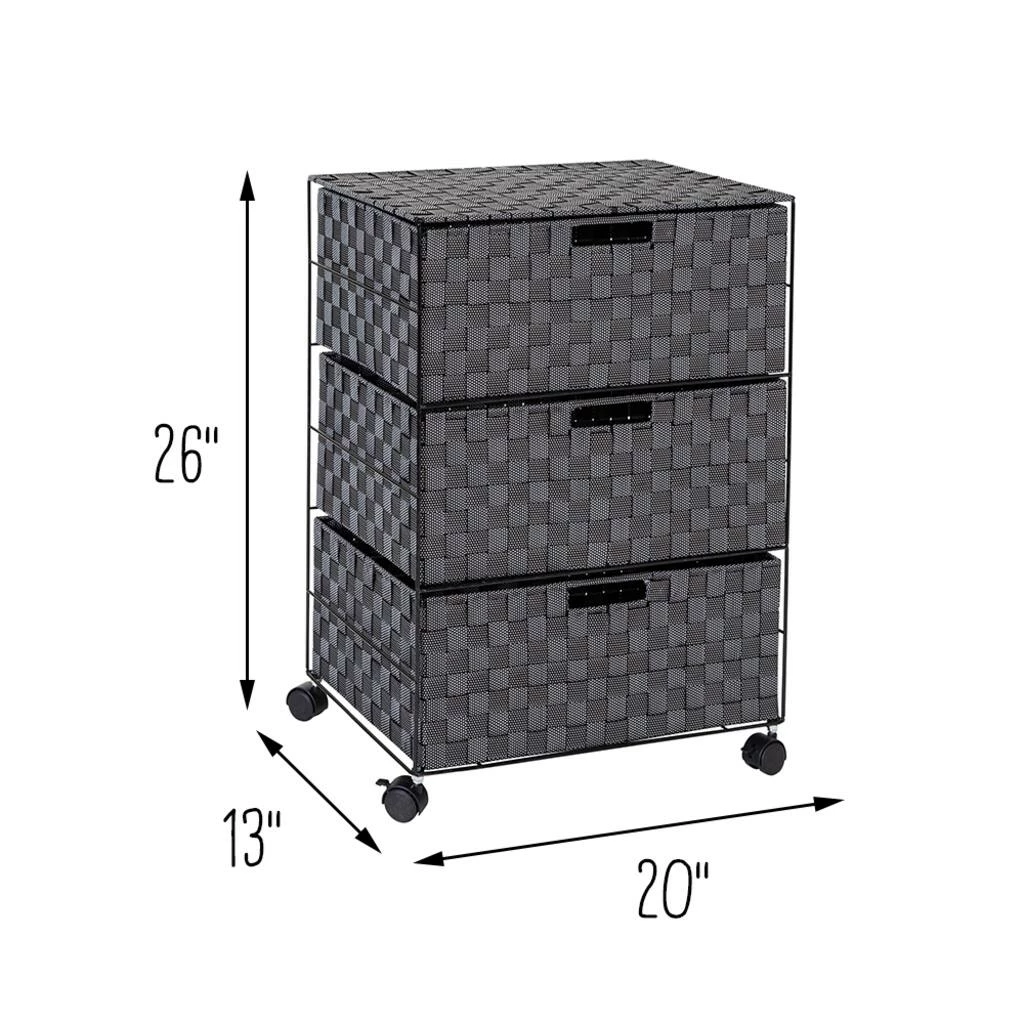 Coupon π Honey Can Do 26" Black Three-Drawer Woven Home Office Organizer with Wheels π 11 Coupon π Honey Can Do 26" Black Three-Drawer Woven Home Office Organizer with Wheels π - Image 9