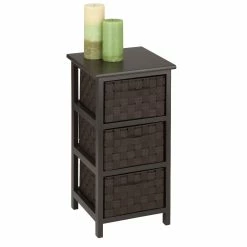 Best Sale π Honey Can Do 25" Small Espresso Storage Cabinet with Wood Frame & Woven Fabric Drawers π 8 Best Sale π Honey Can Do 25" Small Espresso Storage Cabinet with Wood Frame & Woven Fabric Drawers π -Honey Can Do Sales Store D614079S 2