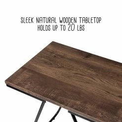 New 👍 Honey Can Do Black Square Side Table 👏 -Honey Can Do Sales Store D614080S 10