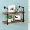Flash Sale 🌟 Honey Can Do Black 2-Tier Industrial Wall Shelf 🔔