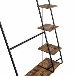 Flash Sale 🥰 Honey Can Do 68" Freestanding Open Closet Wardrobe with Wood Shelf & Black Metal Frame 🧨 -Honey Can Do Sales Store D614085S 9