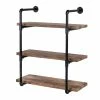Budget 👍 Honey Can Do 34.5" Black Three-Tier Industrial Wall Shelf 🎁 1 Budget 👍 Honey Can Do 34.5" Black Three-Tier Industrial Wall Shelf 🎁 -Honey Can Do Sales Store D614087S 4
