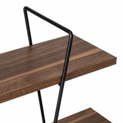 Buy 🛒 Honey Can Do 28" Three-Tier Decorative Metal & Wood Wall Shelves 🛒 -Honey Can Do Sales Store D614091S 5
