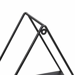 Brand new 😍 Honey Can Do 28" Black Three-Tier Triangle Decorative Metal Wall Shelf ⌛ -Honey Can Do Sales Store D614094S 4