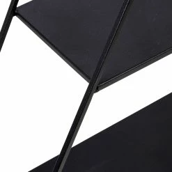 Brand new 😍 Honey Can Do 28" Black Three-Tier Triangle Decorative Metal Wall Shelf ⌛ -Honey Can Do Sales Store D614094S 5