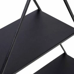 Brand new 😍 Honey Can Do 28" Black Three-Tier Triangle Decorative Metal Wall Shelf ⌛ -Honey Can Do Sales Store D614094S 6