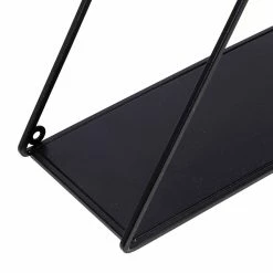 Brand new 😍 Honey Can Do 28" Black Three-Tier Triangle Decorative Metal Wall Shelf ⌛ -Honey Can Do Sales Store D614094S 7