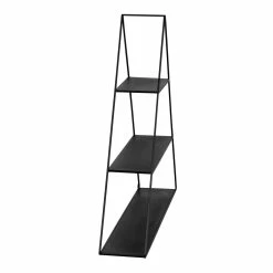 Brand new 😍 Honey Can Do 28" Black Three-Tier Triangle Decorative Metal Wall Shelf ⌛ -Honey Can Do Sales Store D614094S 8