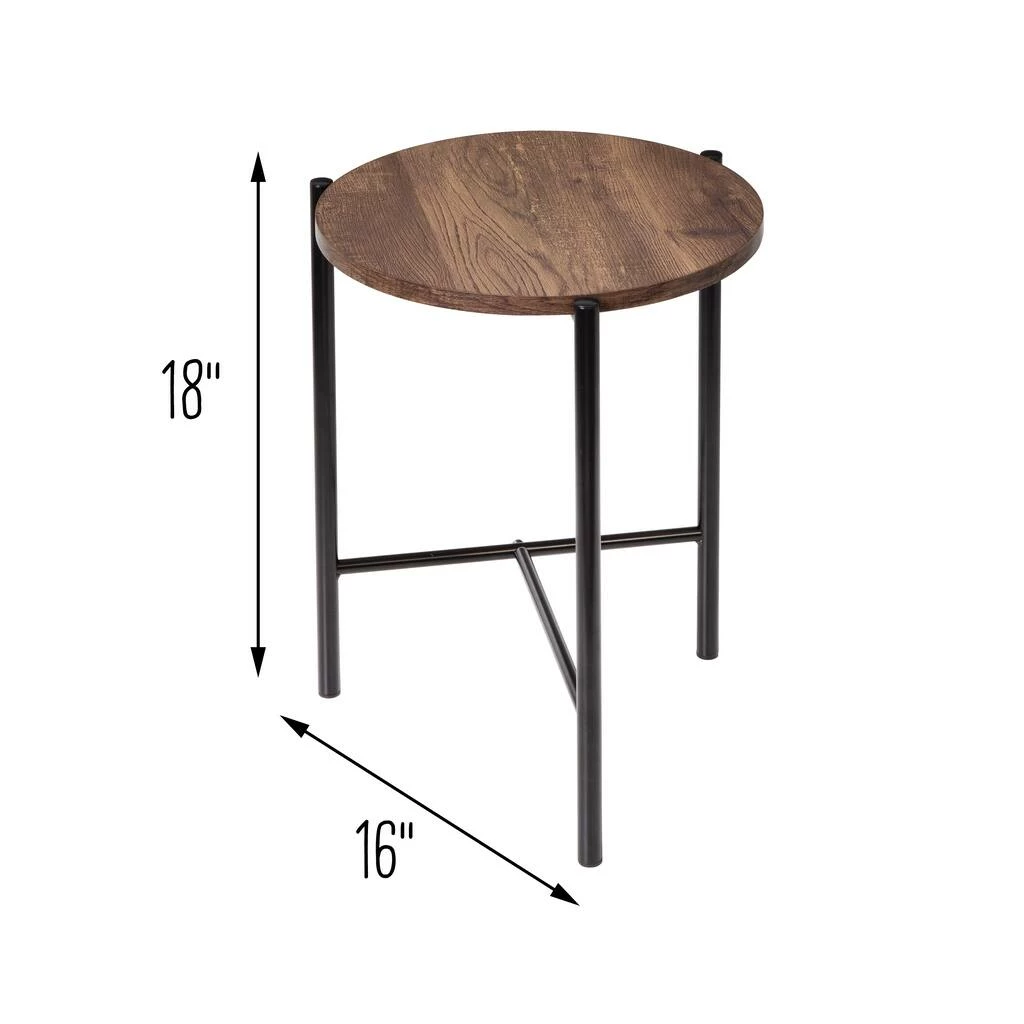 Buy π₯° Honey Can Do Natural T-Pattern Base Round Side Table 𧨠9 Buy π₯° Honey Can Do Natural T-Pattern Base Round Side Table 𧨠- Image 7