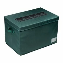 Buy 😀 Honey Can Do Green 96-Cube Ornament Storage Container 👍 -Honey Can Do Sales Store D614096S 3