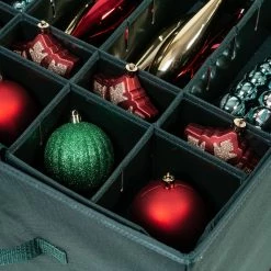 Buy 😀 Honey Can Do Green 96-Cube Ornament Storage Container 👍 -Honey Can Do Sales Store D614096S 4