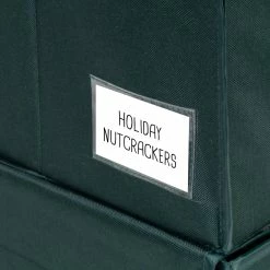 Flash Sale 👏 Honey Can Do Green Holiday Décor Storage Box 🛒 -Honey Can Do Sales Store D614099S 11