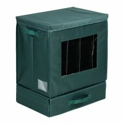 Flash Sale 👏 Honey Can Do Green Holiday Décor Storage Box 🛒 -Honey Can Do Sales Store D614099S 4