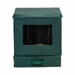 Flash Sale 👏 Honey Can Do Green Holiday Décor Storage Box 🛒 -Honey Can Do Sales Store D614099S 8