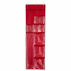 Coupon 🛒 Honey Can Do Red Over-the-Door Holiday Gift Wrap Organizer 🛒 -Honey Can Do Sales Store D614100S 3