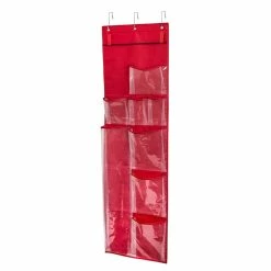 Coupon 🛒 Honey Can Do Red Over-the-Door Holiday Gift Wrap Organizer 🛒 -Honey Can Do Sales Store D614100S 4
