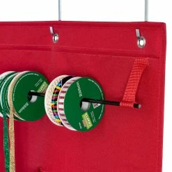 Coupon 🛒 Honey Can Do Red Over-the-Door Holiday Gift Wrap Organizer 🛒 -Honey Can Do Sales Store D614100S 6