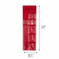 Coupon 🛒 Honey Can Do Red Over-the-Door Holiday Gift Wrap Organizer 🛒 -Honey Can Do Sales Store D614100S 7
