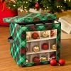 Best Pirce 👏 Honey Can Do Plaid 48ct. Ornament Storage Cube 💯