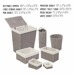 Top 10 π€© Honey Can Do Gray 7 Piece Twisted Paper Rope Woven Bathroom Storage Basket Set π 23 Top 10 π€© Honey Can Do Gray 7 Piece Twisted Paper Rope Woven Bathroom Storage Basket Set π -Honey Can Do Sales Store D614107S 11