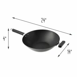 Buy π Honey Can Do 14'' Joyce Chen Professional Series Carbon Steel Excalibur Wok with Phenolic Handles π 14 Buy π Honey Can Do 14'' Joyce Chen Professional Series Carbon Steel Excalibur Wok with Phenolic Handles π -Honey Can Do Sales Store D614109S 5