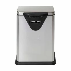 Brand new 👍 Honey Can Do Tall & Wide 58L Stainless Steel Step Trash Can with Lid 🤩 -Honey Can Do Sales Store D614112S 7