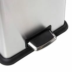 Brand new 👍 Honey Can Do Tall & Wide 58L Stainless Steel Step Trash Can with Lid 🤩 -Honey Can Do Sales Store D614112S 8