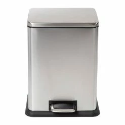 Brand new 👍 Honey Can Do Tall & Wide 58L Stainless Steel Step Trash Can with Lid 🤩 -Honey Can Do Sales Store D614112S 9