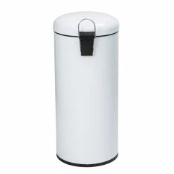 Best Sale π Honey Can Do White Retro Metal Kitchen Step Trash Can with Lid π 14 Best Sale π Honey Can Do White Retro Metal Kitchen Step Trash Can with Lid π -Honey Can Do Sales Store D614117S 4