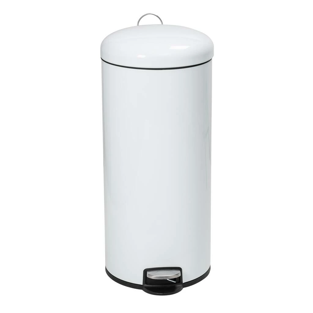 Best Sale π Honey Can Do White Retro Metal Kitchen Step Trash Can with Lid π 8 Best Sale π Honey Can Do White Retro Metal Kitchen Step Trash Can with Lid π - Image 6