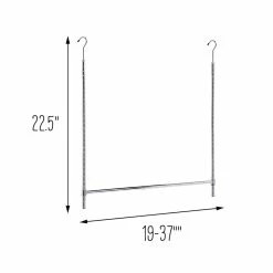 Flash Sale 🎉 Honey Can Do Chrome Adjustable Hanging Closet Rod 😍 -Honey Can Do Sales Store D614122S 6