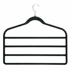 Wholesale 😀 Honey Can Do 4 Pack 4-Tier Non-Slip Velvet Pants Hangers ✔️