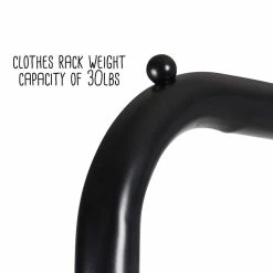 Wholesale ❤️ Honey Can Do Black Single Garment Rack with 👟 Shoe Shelf & Hanging Bar 🔥 -Honey Can Do Sales Store D614150S 14