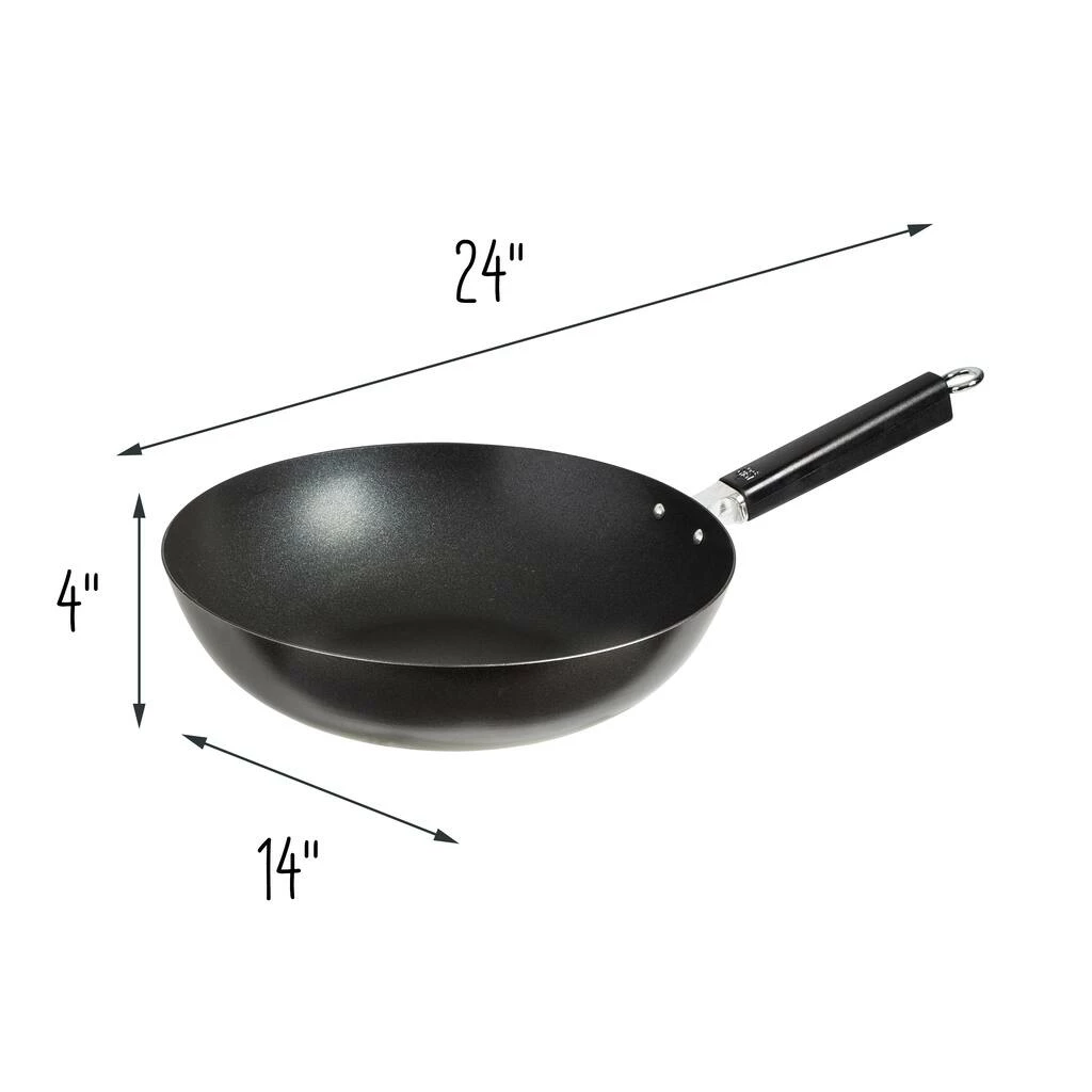 Discount β€οΈ Honey Can Do 12'' Joyce Chen Professional Series Carbon Steel Excalibur Nonstick Stir Fry Pan w/ Phenolic Handle π 7 Discount β€οΈ Honey Can Do 12'' Joyce Chen Professional Series Carbon Steel Excalibur Nonstick Stir Fry Pan w/ Phenolic Handle π - Image 5
