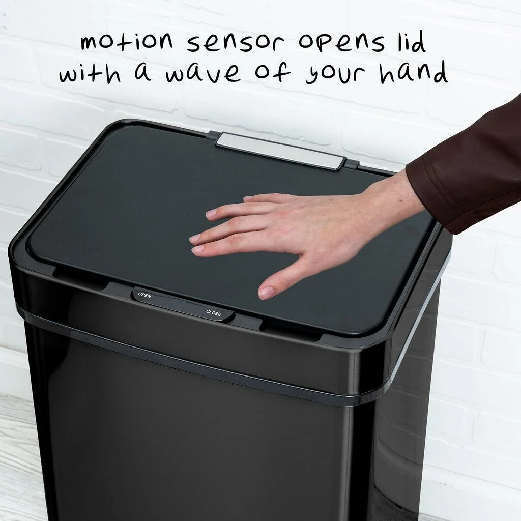 Discount β Honey Can Do 50L Black Stainless Steel Trash Can w/ Motion Sensor π 13 Discount β Honey Can Do 50L Black Stainless Steel Trash Can w/ Motion Sensor π - Image 11