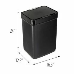 Discount β Honey Can Do 50L Black Stainless Steel Trash Can w/ Motion Sensor π 19 Discount β Honey Can Do 50L Black Stainless Steel Trash Can w/ Motion Sensor π -Honey Can Do Sales Store D614166S 7