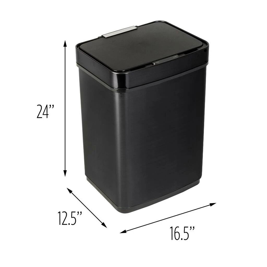 Discount β Honey Can Do 50L Black Stainless Steel Trash Can w/ Motion Sensor π 9 Discount β Honey Can Do 50L Black Stainless Steel Trash Can w/ Motion Sensor π - Image 7