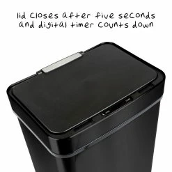 Discount β Honey Can Do 50L Black Stainless Steel Trash Can w/ Motion Sensor π 21 Discount β Honey Can Do 50L Black Stainless Steel Trash Can w/ Motion Sensor π -Honey Can Do Sales Store D614166S 9