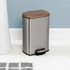 Best deal β¨ Honey Can Do Rose Gold Stainless Steel Step Trash Cans with Lid Set π― 17 Best deal β¨ Honey Can Do Rose Gold Stainless Steel Step Trash Cans with Lid Set π― -Honey Can Do Sales Store D614169S 3