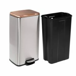 Best deal β¨ Honey Can Do Rose Gold Stainless Steel Step Trash Cans with Lid Set π― 18 Best deal β¨ Honey Can Do Rose Gold Stainless Steel Step Trash Cans with Lid Set π― -Honey Can Do Sales Store D614169S 5
