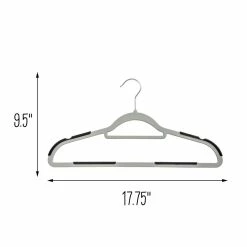 Flash Sale β Honey Can Do Gray & Black Anti-Slip Rubber Grip Plastic Hangers, 15ct. π 19 Flash Sale β Honey Can Do Gray & Black Anti-Slip Rubber Grip Plastic Hangers, 15ct. π -Honey Can Do Sales Store D614188S 9