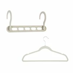 Buy 👍 Honey Can Do White Collapsible Hangers w/ Velvet Non-Slip Hangers, 55ct. 🎉