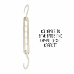 Buy 👍 Honey Can Do White Collapsible Hangers w/ Velvet Non-Slip Hangers, 55ct. 🎉 -Honey Can Do Sales Store D614189S 8