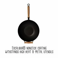 Outlet ❤️ Honey Can Do 14'' Joyce Chen Professional Series Carbon Steel Nonstick Wok Set w/ Lid & Maple Handles 🧨 19 Outlet ❤️ Honey Can Do 14'' Joyce Chen Professional Series Carbon Steel Nonstick Wok Set w/ Lid & Maple Handles 🧨 -Honey Can Do Sales Store D614194S 8