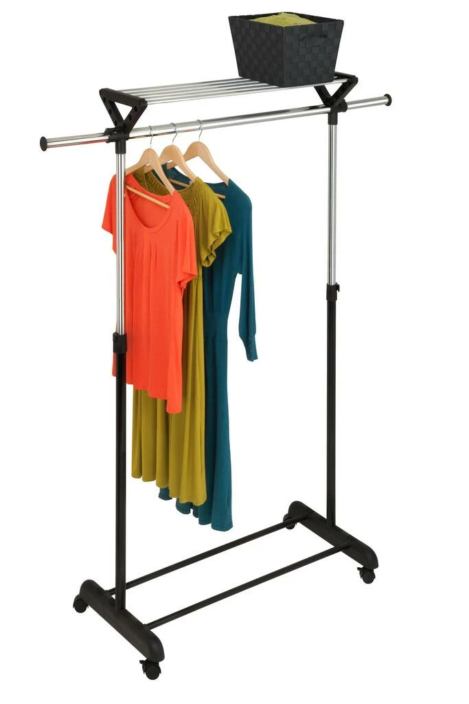 Best Sale π Honey Can Do Top Shelf Rolling Garment Rack β 5 Best Sale π Honey Can Do Top Shelf Rolling Garment Rack β - Image 3