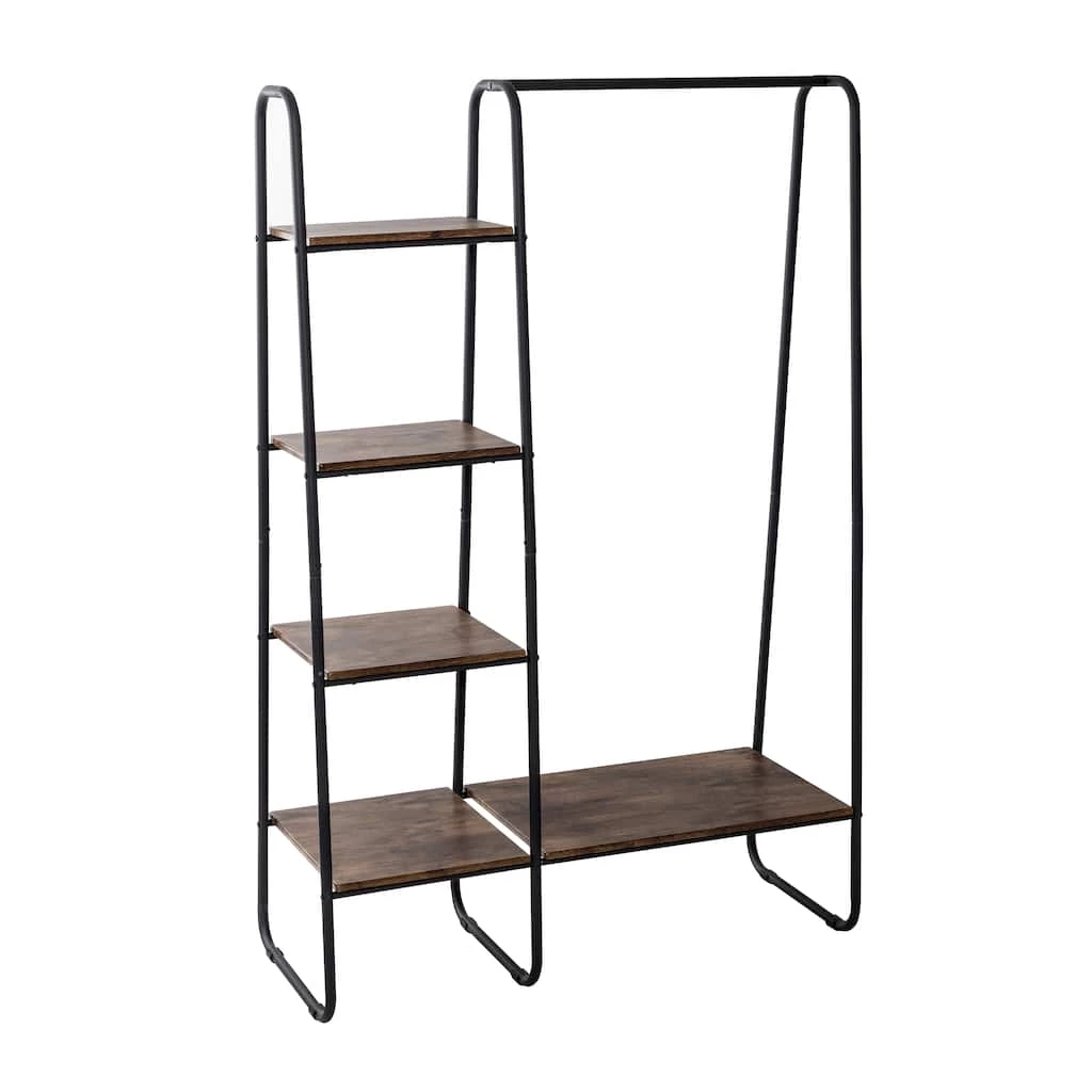 Coupon β¨ Honey Can Do Black/Natural Freestanding Metal Clothing Rack with Wood Shelves π 3 Coupon β¨ Honey Can Do Black/Natural Freestanding Metal Clothing Rack with Wood Shelves π