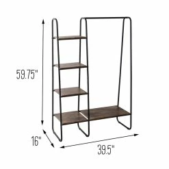 Coupon β¨ Honey Can Do Black/Natural Freestanding Metal Clothing Rack with Wood Shelves π 18 Coupon β¨ Honey Can Do Black/Natural Freestanding Metal Clothing Rack with Wood Shelves π -Honey Can Do Sales Store D614199S 8